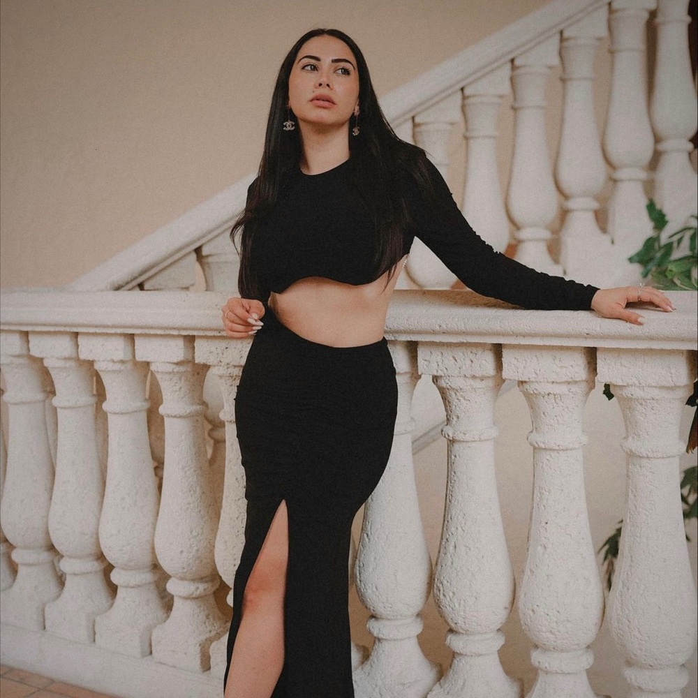 Club london black two piece set